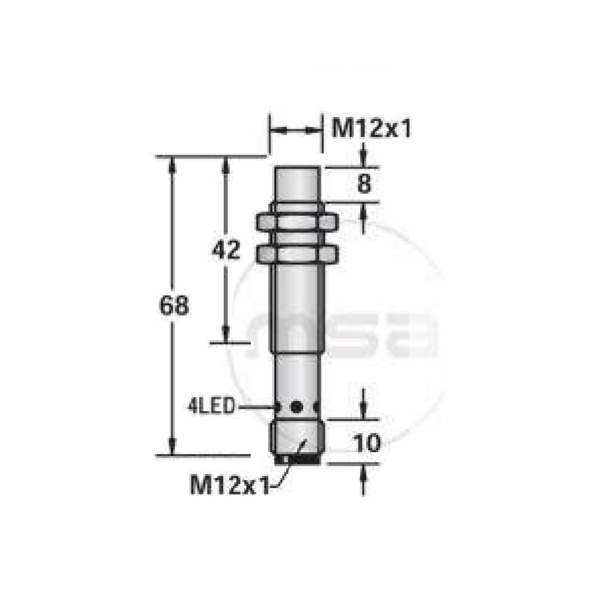 SICN1-M1208P-SEU4 габариты